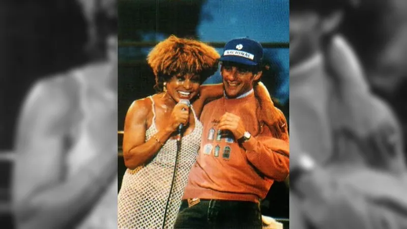 Tina Turner era fã de Senna e cantou "The Best" para o piloto em 1993; relembre