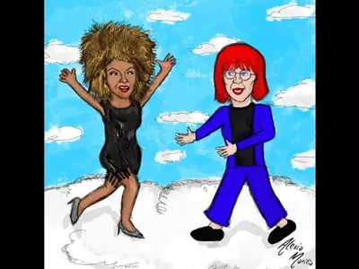 Charge: Tina Turner e Rita Lee, as 'rainhas do rock'