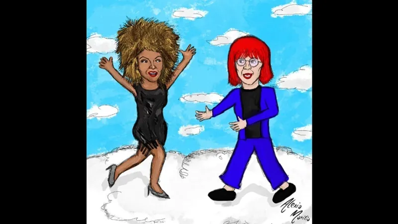 Charge: Tina Turner e Rita Lee, as 'rainhas do rock'