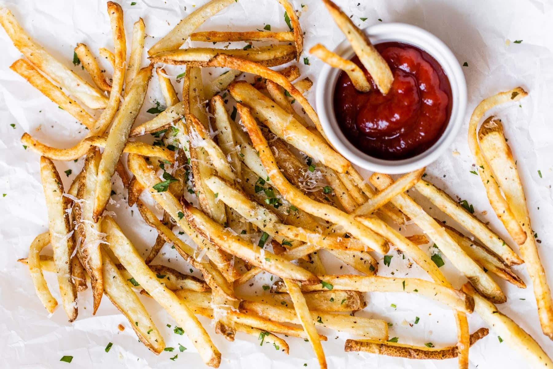 Receita de batata frita crocante