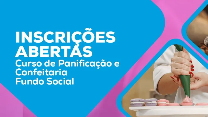 Caçapava abre vagas para cursos gratuitos de confeitaria e panificação