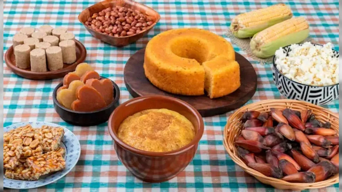 Comidas Salgadas e Doces para São João  Doces de festa junina, Docinho no  copinho, Comidas de festa junina