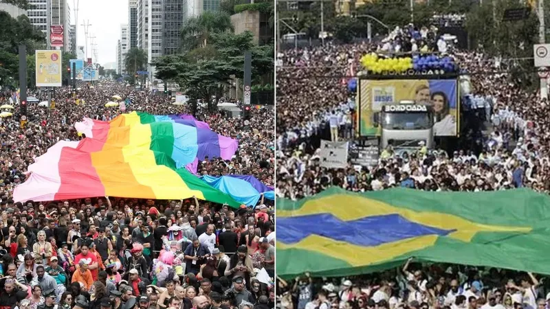 Parada LGBTQIA+ e Marcha para Jesus movimentam feriadão em São Paulo