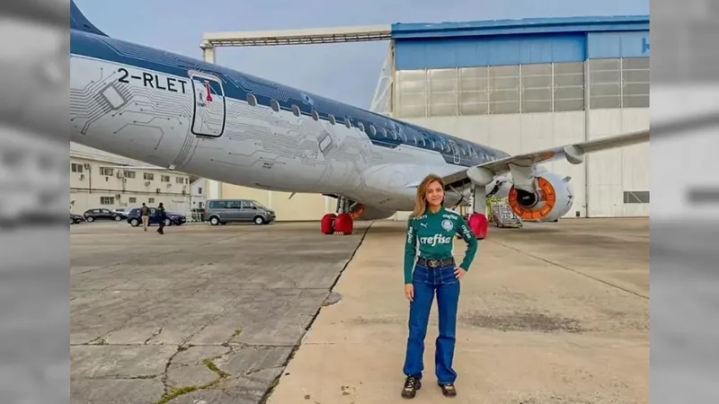 Novo avião do Palmeiras, avaliado em R$ 280 mi, chega em SP nesta quinta (08)