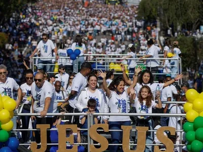 Marcha para Jesus reúne multidão nesta quinta em São Paulo