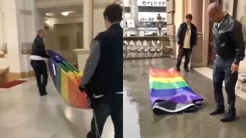 Bandeira LGBTQIA+ é retirada do Theatro Municipal de São Paulo