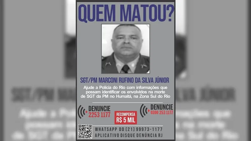 Disque Denúncia pede informações sobre morte de PM em Anchieta