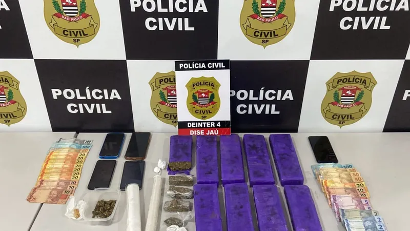 Os suspeitos foram presos pela polícia de Jaú