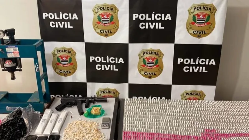 Os policiais apreenderam as drogas em duas cidades