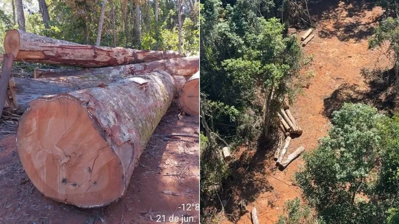 PF faz operação contra desmatamento ilegal no Parque Indígena do Xingu em MT