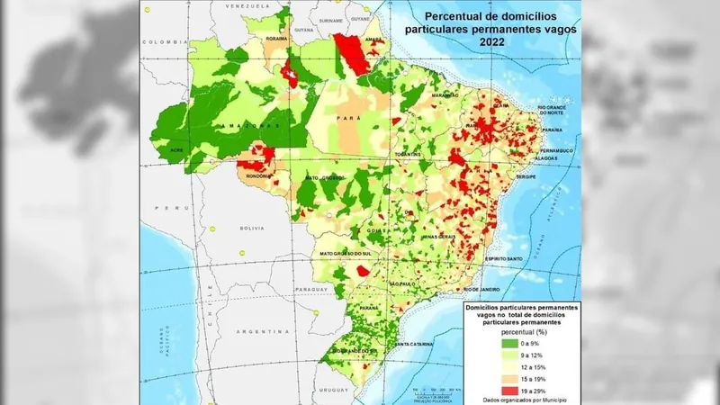 Censo 2022: número de domicílios cresce 34% em 12 anos