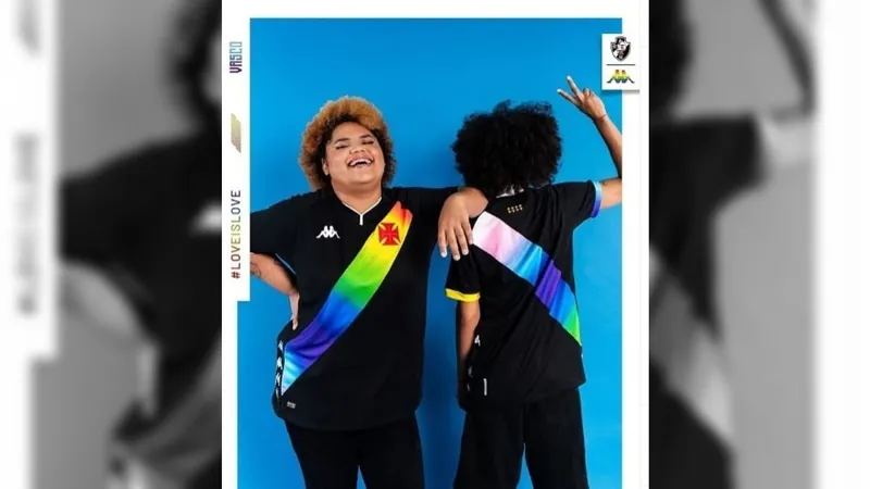 Vasco vai reverter lucro da nova camisa para centro que abriga LGBTQIAPN+