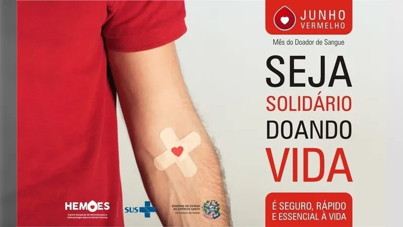 Hemorio coletou quase 9 mil bolsas de sangue na Campanha Junho Vermelho