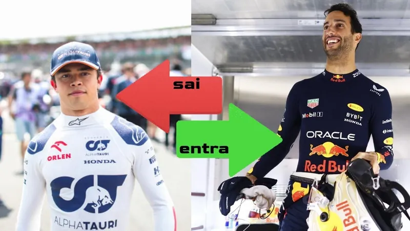 Relembre cinco vezes que a Red Bull trocou de piloto no meio da temporada da F1