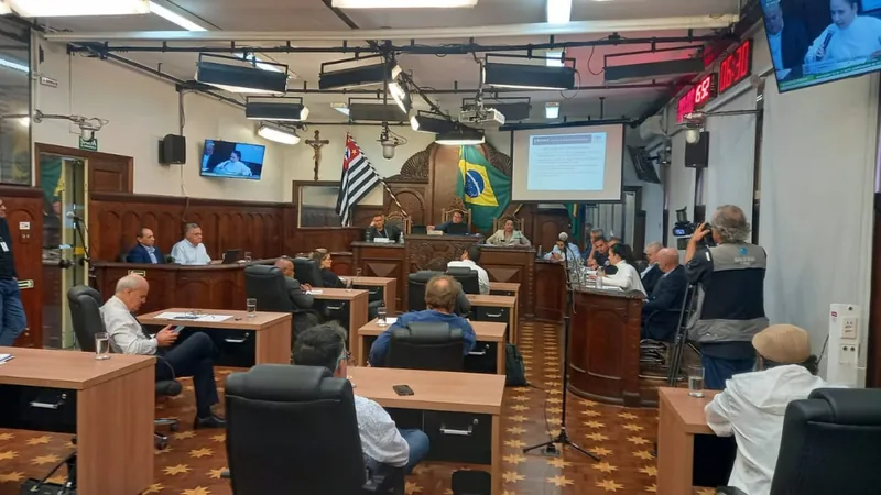 A reunião foi sobre a concessão da ETE Vargem Limpa