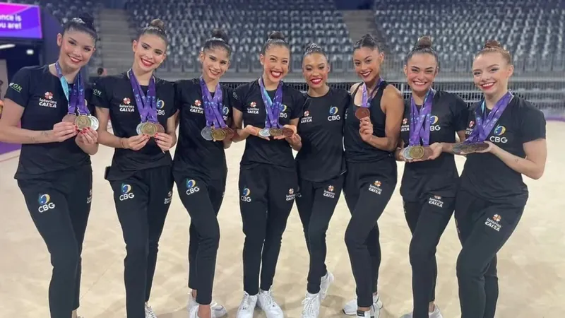 Brasil conquista ouro na Copa do Mundo de ginástica rítmica