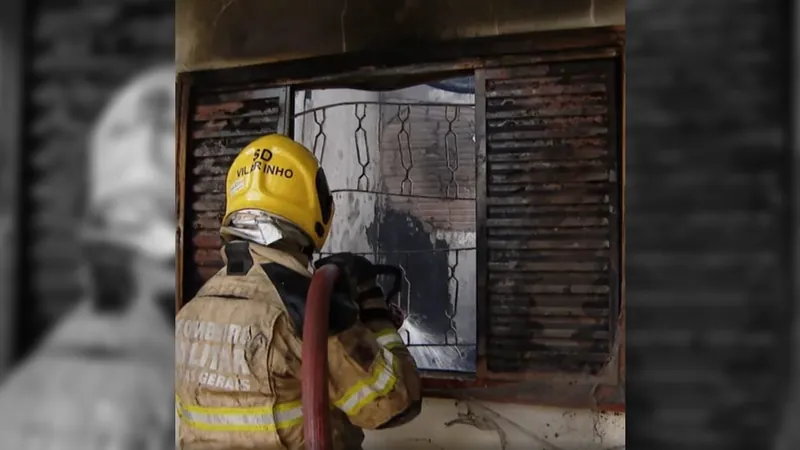 Criança de cinco anos causa incêndio ao brincar com isqueiro