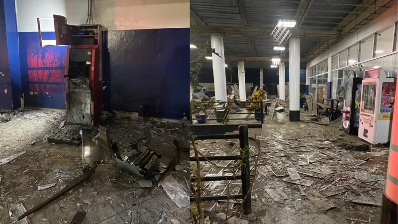 Quadrilha explode caixa eletrônico em posto de Atibaia e foge sem levar nada