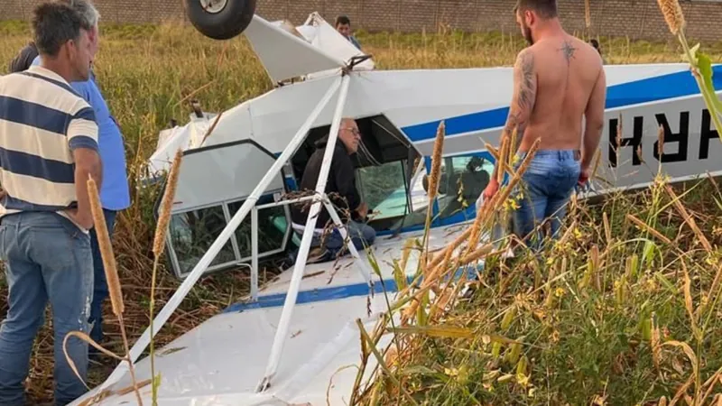 A aeronave caiu pouco tempo depois da decolagem 