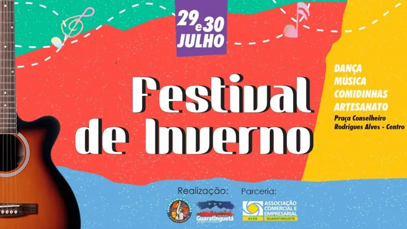 Festival de Inverno de Guaratinguetá começa neste sábado (29)