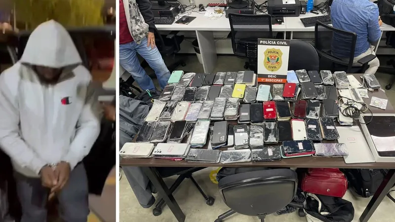 Homem é preso com mais de 300 celulares em São Paulo