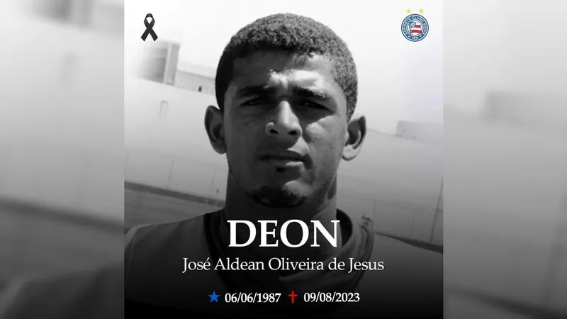 Deon, jogador ex-Bahia, morre após passar mal em treino, aos 36 anos