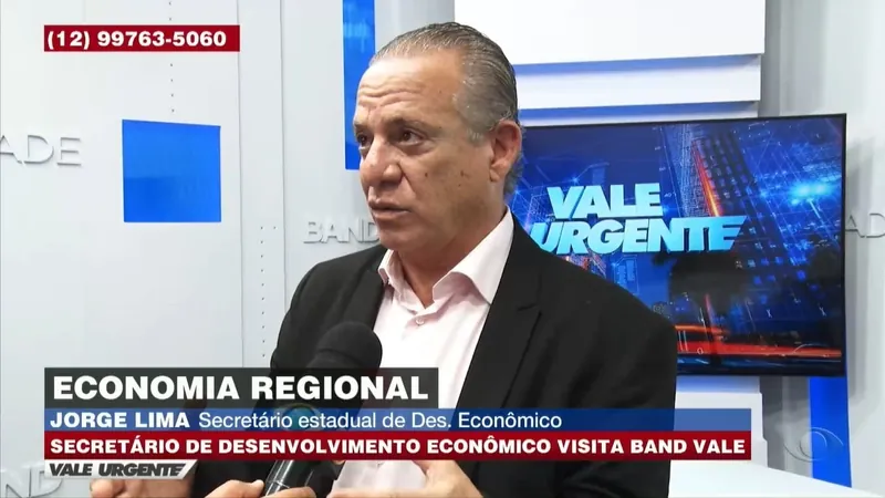 Secretário de Desenvolvimento Econômico de SP visita o Grupo Band Vale