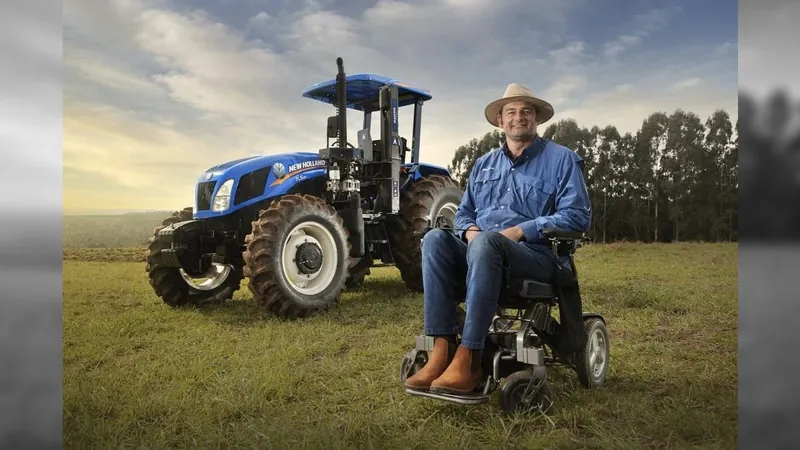 Empresa de máquinas agrícolas lança trator acessível a deficientes físicos