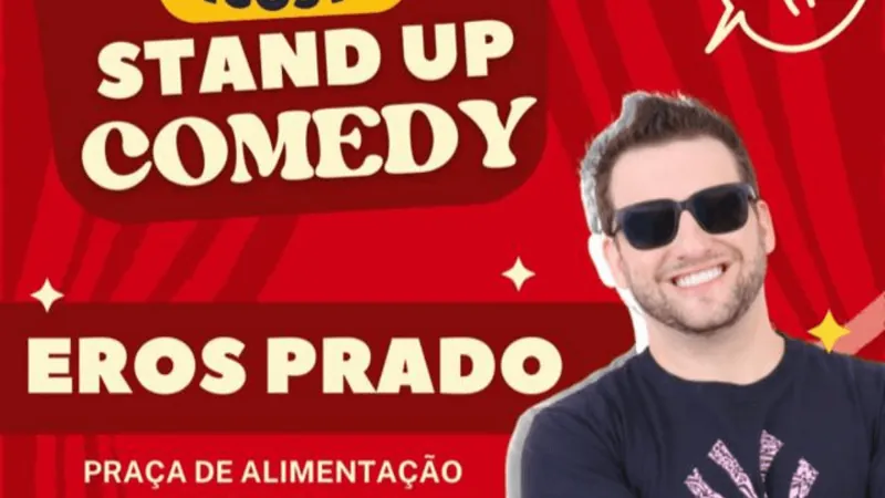 Humorista Eros Prado apresenta “Stand up Comedy Tsuru” em shopping de SJC