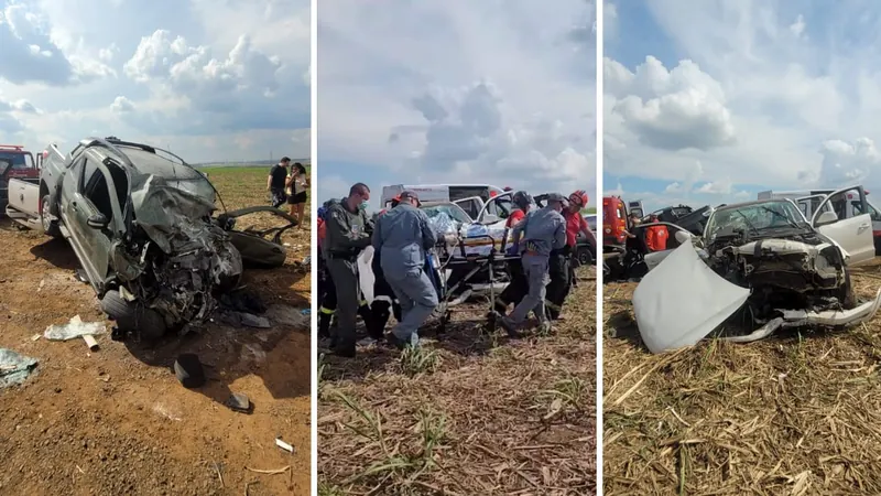 Homem morre após colisão frontal entre caminhonetes em Paulínia