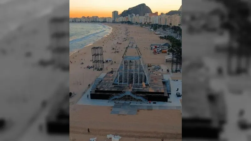 Prefeitura proíbe cercadinhos na areia durante show do DJ Alok em Copacabana