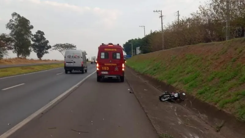 A vítima estava em uma motocicleta com um homem