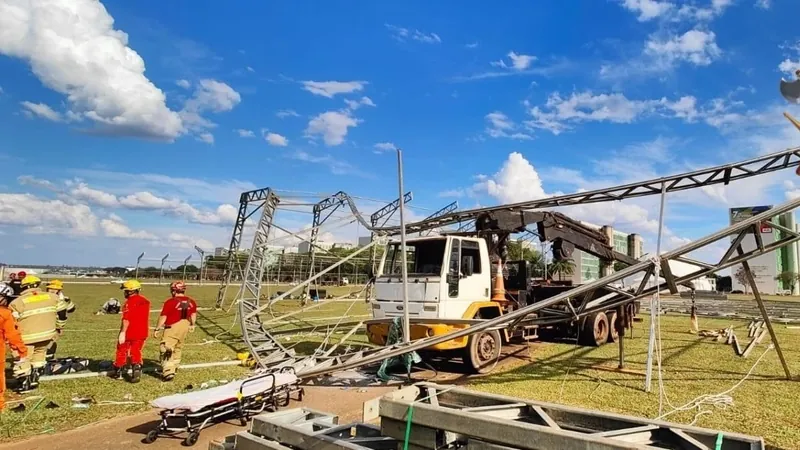 Operário morre em acidente em estrutura montada para 7 de setembro