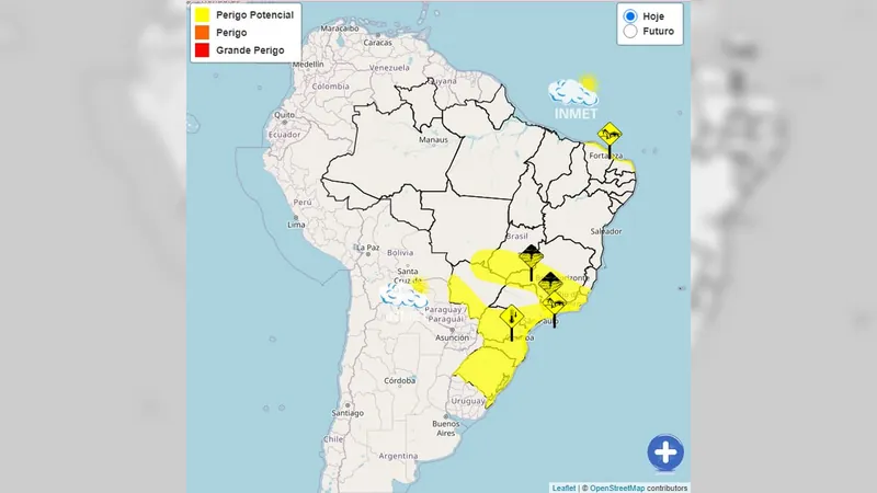 Frente fria chega a São Paulo após ciclone no Sul do país