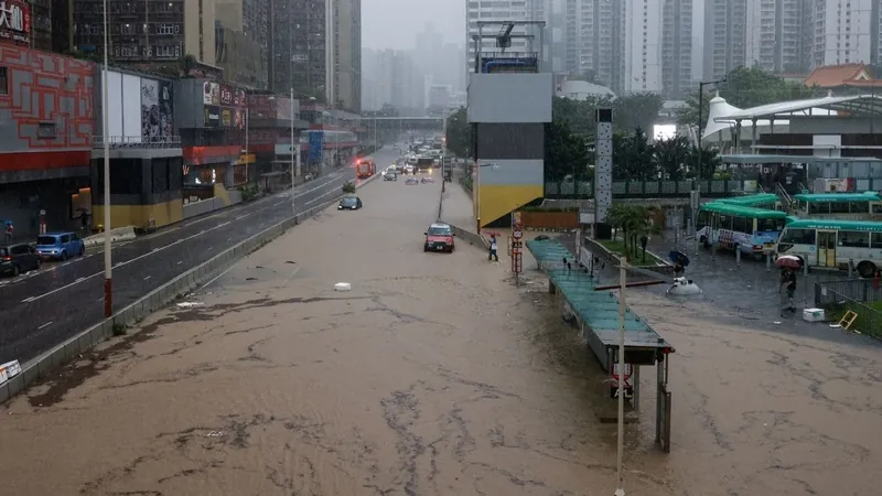 Hong Kong registra o maior volume de chuvas de 140 anos