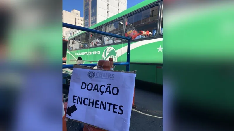 Clubes gaúchos fazem campanha de doações às vítimas das enchentes