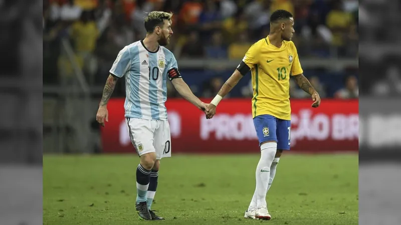 Messi e Neymar em campo: confira os duelos da segunda rodada das Eliminatórias