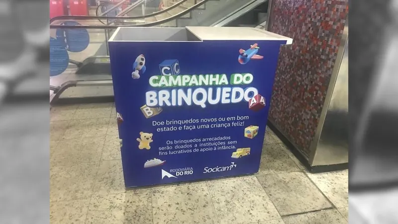 Rodoviárias do Rio fazem campanha de doação de brinquedos