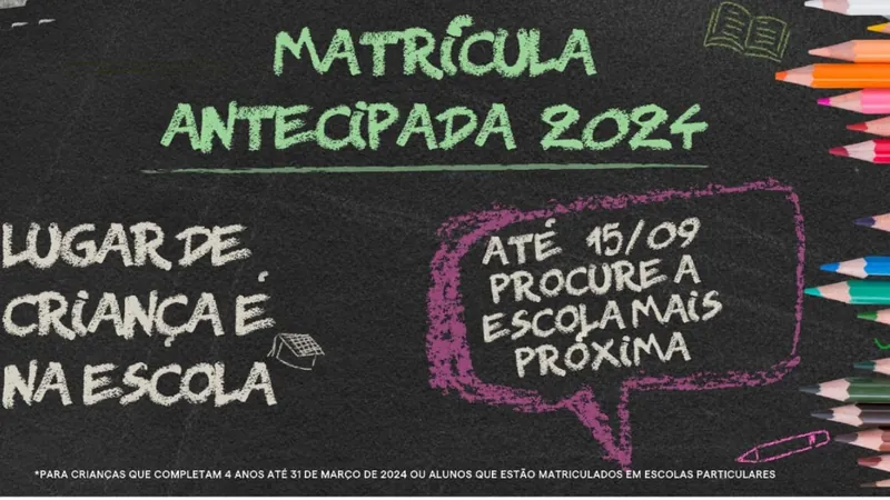 Alunos podem fazer as inscrições até sexta-feira (15)