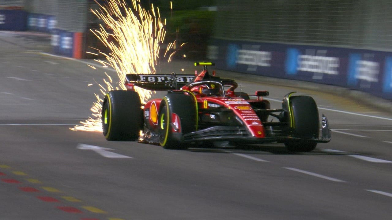 GP de Singapura: Sainz lidera nova dobradinha da Ferrari em