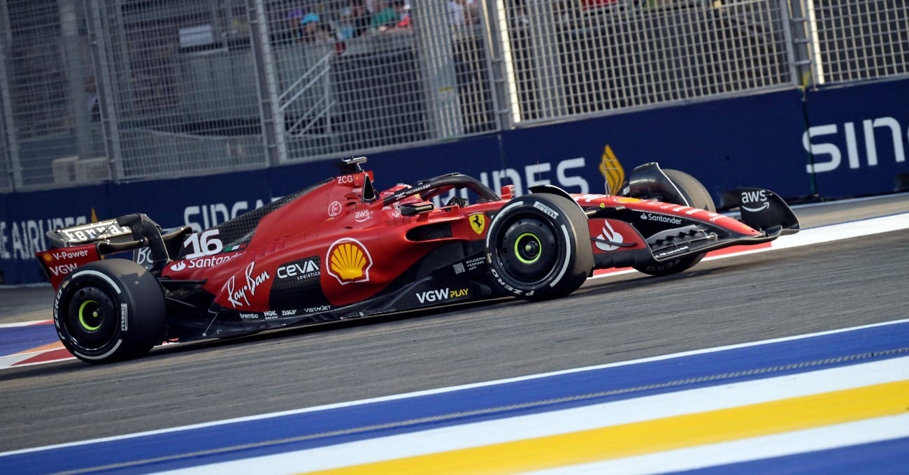 GP Singapura F1, TL3: Leclerc mais rápido em treino encurtado e