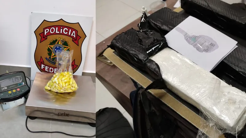 PF apreende 3,6 kg de cocaína nas bagagens de dois passageiros em Viracopos