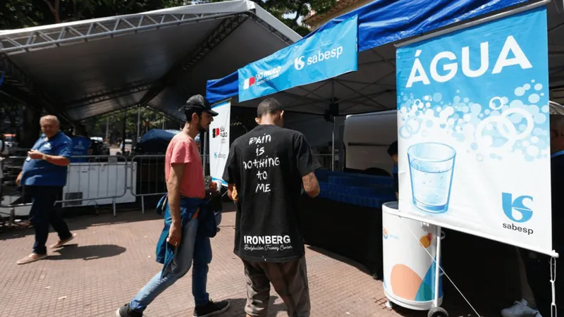 Onda de calor: prefeitura de SP reativará tendas para distribuição de água