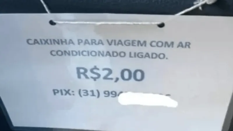 Motoristas de aplicativo cobram “caixinha” para poder ligar o ar-condicionado