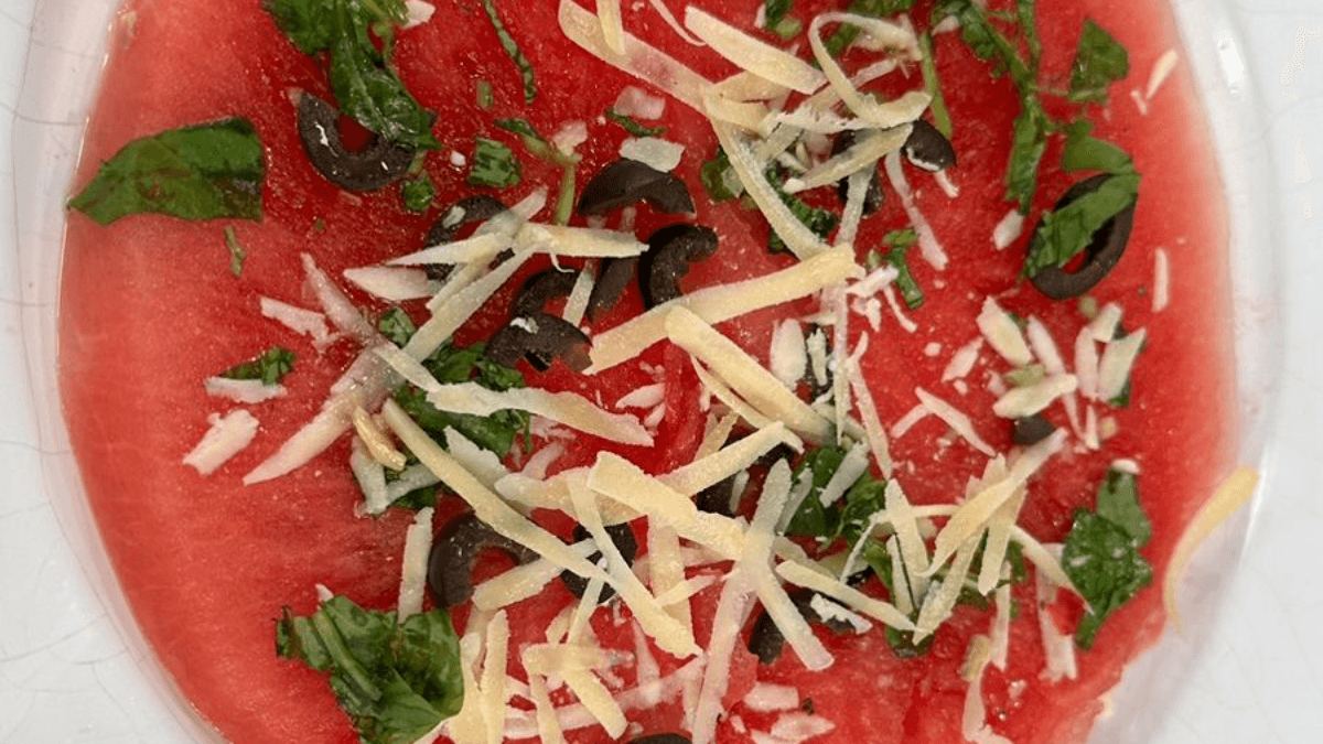 Carpaccio de melancia | Band Receitas