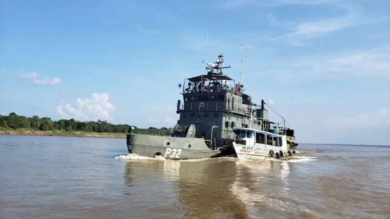 Marinha apreende cerca de 1,3 tonelada de drogas no Amazonas