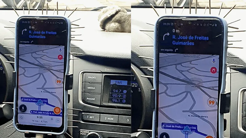 Motorista de aplicativo usa pregos na capinha do celular para não ser roubado