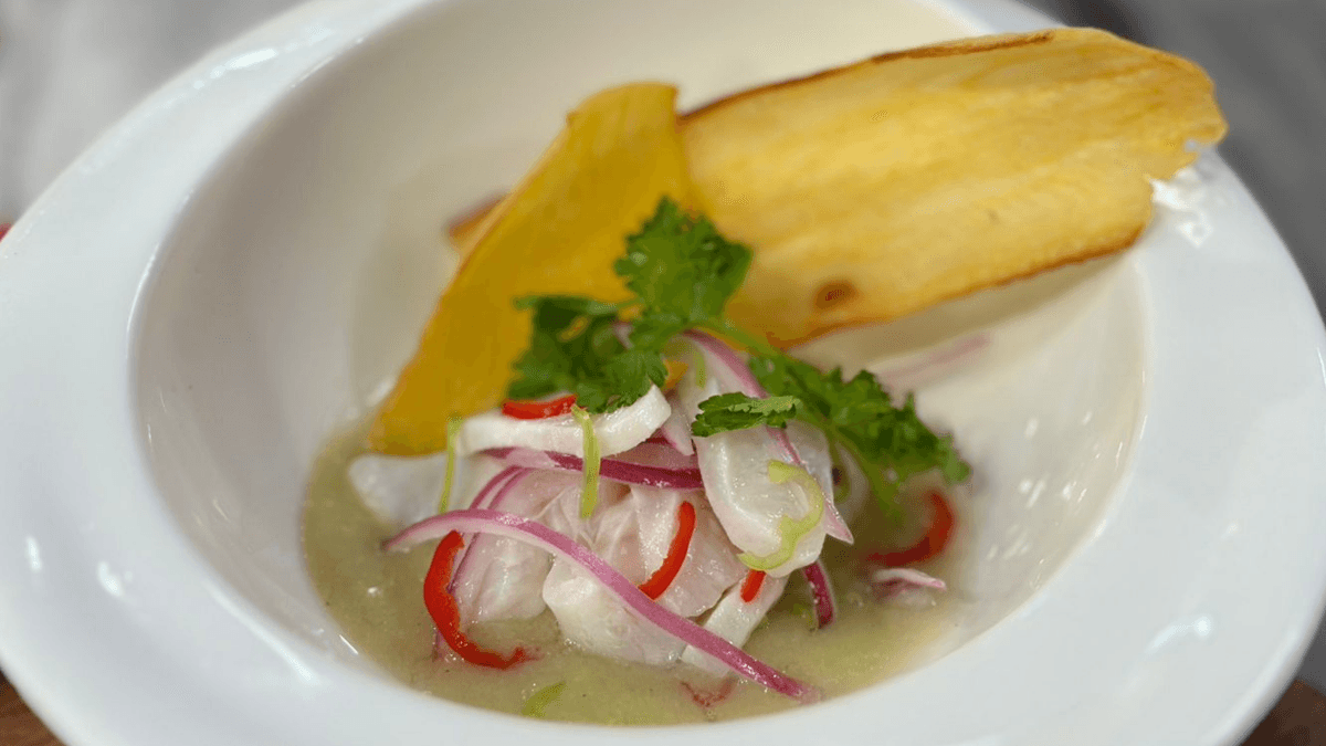 Ceviche de bijupirá com leite de tigre de umbu | Band Receitas