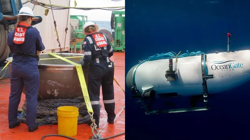 Guarda Costeira dos EUA encontra destroços do submarino Titan com restos humanos