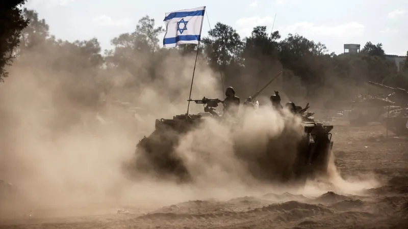 Exército de Israel próximo à Faixa de Gaza